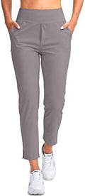 YYV Women's Golf Pants High Waist Stretch Ankle Pants with Pockets