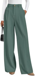PRETTYGARDEN Women's Tailored Wide Leg Work Dress Pants