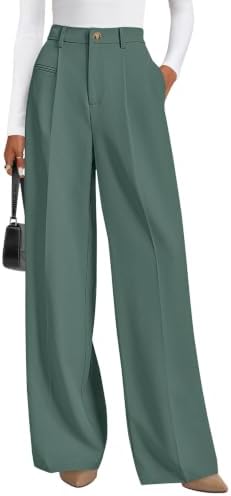 PRETTYGARDEN Women's Tailored Wide Leg Work Dress Pants