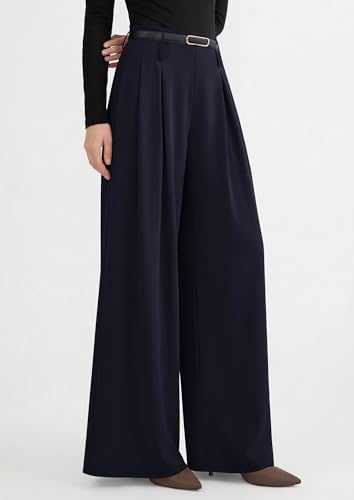 PRETTYGARDEN Womens Wide Leg Dress Pants Flowy Trousers