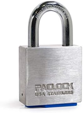 PACLOCK's 4-Series Padlock, UCS, 7/16" Diameter Hard. Stainless Steel Shackle, 1-3/16" Tall, 304 Stainless Steel, High Performance 6-Pin Cylinder, One Lock Keyed to a Number U-Pick! w/ 2 Keys