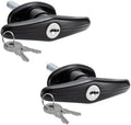 RecPro Truck Cap Lock T-311 Topper Window T Handle for LEER A.R.E. Bauer K127 Key | Tonneau Cap Cover Lock T-311 T-Handle for LEER Century Bauer K127 Cylinder Key (2 Pack)