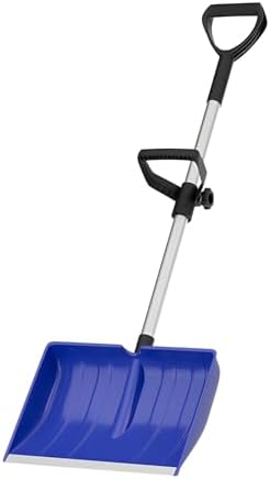 Anti Slip Grip Snow Shovel with Secure Handle for Safe Operate in Cold Winter Conditions Prevents Rust and Erosion Heavy Shovel