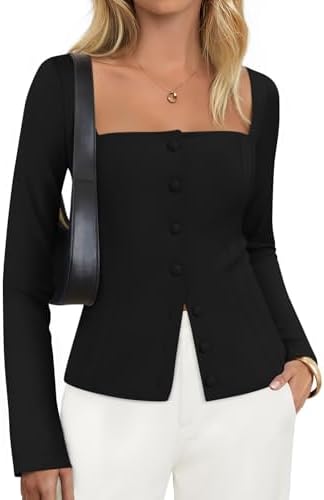ZESICA Women's Business Casual Fitted Blazers Office Outfits