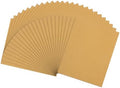 25 Pcs 150 Grit Sandpaper 9 x 11 Inch Sand Paper Alumina Gold