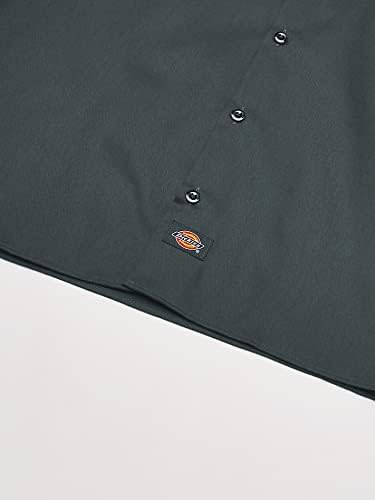 Dickies Men’s Short Sleeve Work Shirt – Durable Twill Button Down Shirts for Men, Lightweight Uniform for Daily Wear