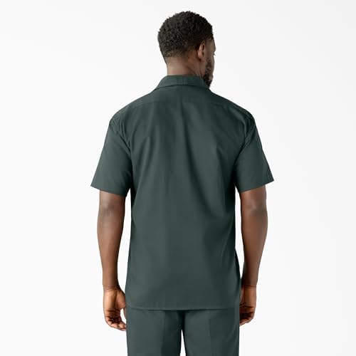 Dickies Men’s Short Sleeve Work Shirt – Durable Twill Button Down Shirts for Men, Lightweight Uniform for Daily Wear