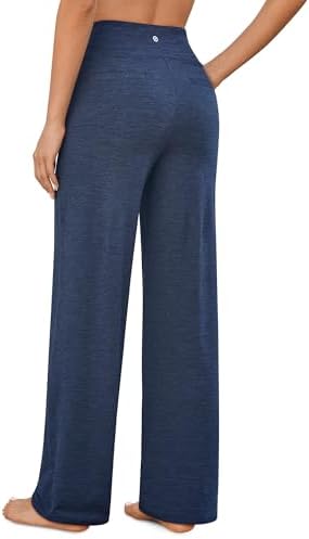 G4Free Yoga Pants for Women Wide Leg Pants with Pockets High Waisted