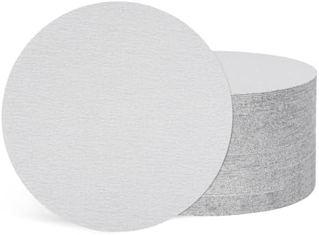 50Pcs Sanding Discs 11In 100Grit Hook and Loop Sandpapers White