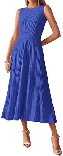 BTFBM Women Midi Bodycon Tank Dress
