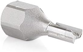 Amana Tool - 56270 Carbide Tipped Mortising Screw Straight No Shear Cutter 1/4 Dia x 1/2 x