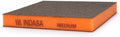 Indasa Rhyno Double Sided Sanding Sponge Pads – Aluminum Oxide, 4.75" x 3.75" x 1/2" – Flexible Foam Sanding Block (100 Pack) (Orange – Medium (120–220 Grit))