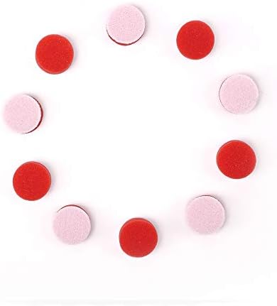 Maxshine 10 Pieces MN01 Mini Polisher and Accessories - 26mm (1”) Red Finishing Pads, Ideal for Precision Car Detailing, Polishing & Buffing Small Areas - Professional Auto Detailing Tools