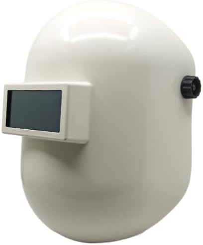 Armour Guard Sugar Scoop 2 x 4.25" White Fiberglass Pipeliner Welding Helmet, Full Size