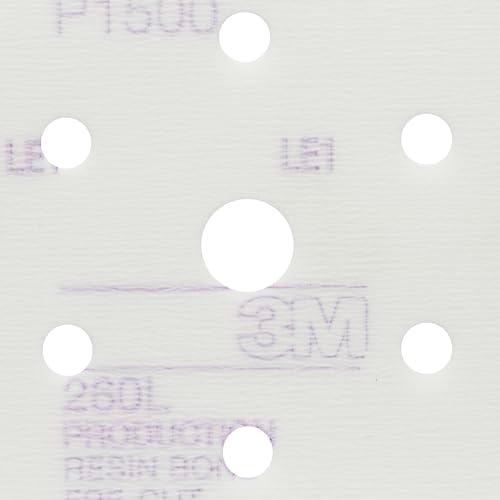 3M Hookit Finishing Film Abrasive Disc, 260L, 00954, 5 in, P800