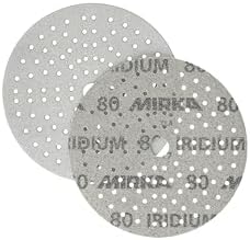 Mirka Abrasive Wheels Iridium Sandpaper 6 Inch Hook and Loop 50 pcs