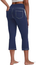 VOOVEEYA Women's Bootcut Leggings - Bootleg Yoga Pants Flare with 4 Pockets