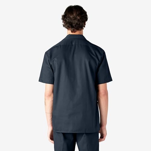 Dickies Men’s Short Sleeve Work Shirt – Durable Twill Button Down Shirts for Men, Lightweight Uniform for Daily Wear