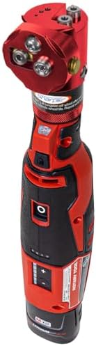 DXCL Hand-Held Cordless Tungsten Sharpener Grinder, Adjustable 15°- 45°, Diamond Ground Tapers (Auburn Red/Auburn Red)