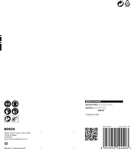 Bosch Professional 5x Expert C470 Sandpaper (Ø 150 mm, Grit 40, Accessories Orbital Sander)