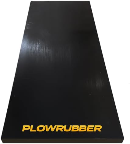 UHMW Snow Plow Poly Cutting Edge Industrial Strength 3/4" X Thick X 3" Wide Driveway Safe plow Blade, Poly plow Cutting Edge, Snow Blower Edge, ATV Snow plow Blade (60" Long)