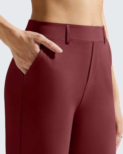 G4Free EverGoing Women's Wide Leg Dress Pants with Pockets Belt Loops