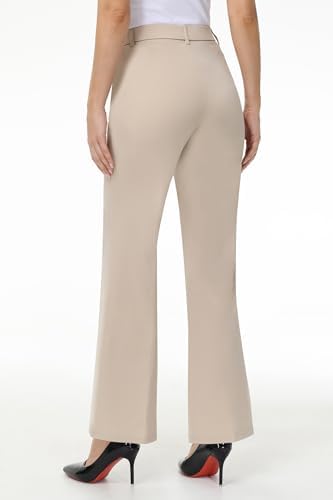 iChosy Womens High Waist Wide Straight Leg Trousers Casual Slacks Dress Pants with Pockets