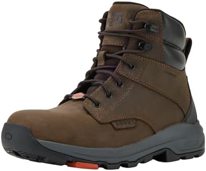 BRUNT Men's Kasparian (Comp Toe) - 6" Lightweight Waterproof Safety Toe Work Boot - EH Rated - Slip + Oil Resistant