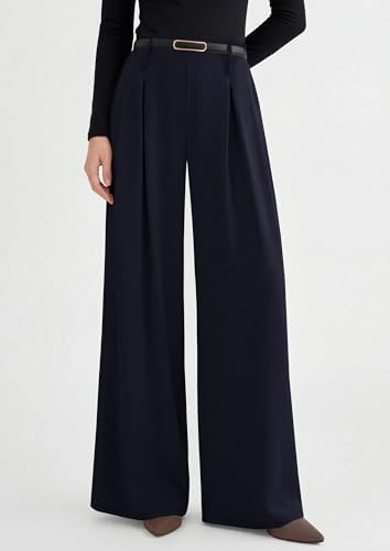 PRETTYGARDEN Womens Wide Leg Dress Pants Flowy Trousers