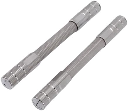 Fabater Double Ended Pin Vise, 2 Pcs DIY Hand Drill Pin Vise, Double Ended Drill Bit Stranding Tool, 4.7in Wire Twisting Tools for Jewelry Making, DIY Hairpin Keychain Bracelets