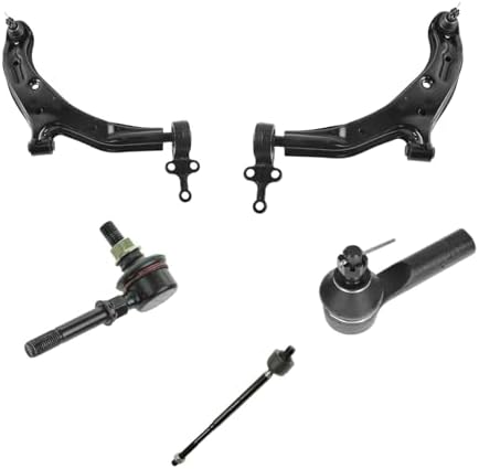 TRQ Front Steering & Suspension Kit Control Arm with Ball Joint Sway Bar
