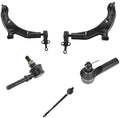 TRQ Front Steering & Suspension Kit Control Arm with Ball Joint Sway Bar