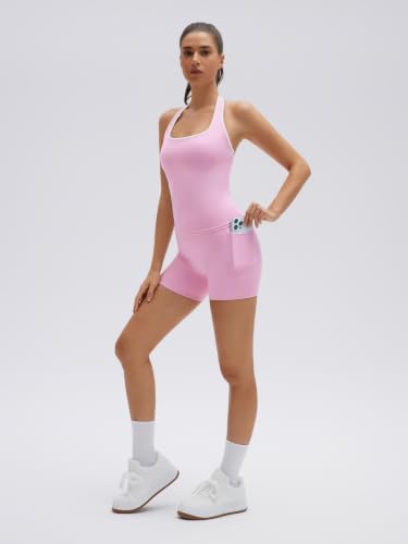 SUUKSESS Women 2 Piece Workout Sets Halter Neck Yoga Tops Gym Biker Shorts