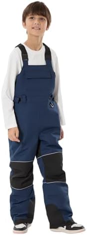 GSOU SNOW Kids Snow Bibs Boys Girls Ski Snowboard Pants (3-16Years)
