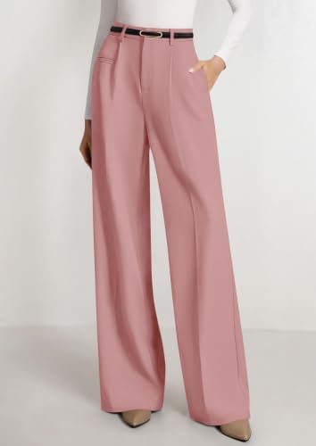 PRETTYGARDEN Women's Tailored Wide Leg Work Dress Pants