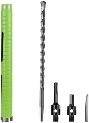 1 1/8 Inch Dry Core Drill Bit with Pilot Bit and 2 Pcs Adapters