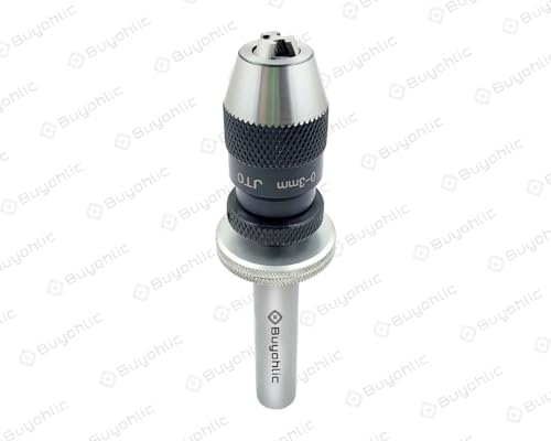 Buyohlic JT0 Micro Precision Drill Feed Quill – Sensitive Manual Feed Control, 0.3–4.0 mm Capacity, For Milling Machine & Lathe Drilling (Adaptor with Keyless Drill Chuck)