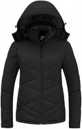 Skieer Women's Waterproof Ski Jacket Warm Snow Winter Coat Hooded Raincoat
