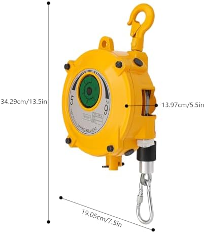 Spring Balancer, Retractable Spring Hanging Holding Equipment, 5~9kg (11-19 lbs), Tool Hanging Retractor, Industrial Tool Hanging Holding Device, Heavy Equipment Tools for Computer, Monitor