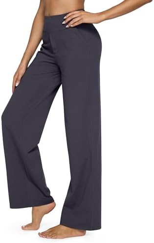G4Free Yoga Pants for Women Wide Leg Pants with Pockets High Waisted