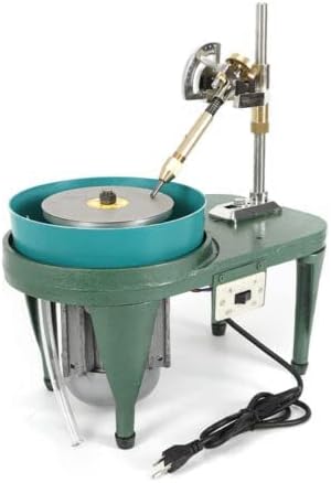 Gem Faceting Machine Facer Grinding Polishing Machine Rock Grinding Jewelry Jade Flat Lapidary Cutter Polisher Manipulator Milling Tools Gemstone Cutting Tools 180W 2800RPM 110V