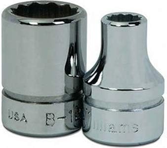 Williams JHWBM-1214 3/8-Inch Drive Shallow Socket, 12-Point Metric, 14mm, High-Polished Chrome Finish