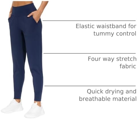 THE GYM PEOPLE Women's Workout Joggers Pants Lightweight Lounge Leggings