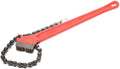 Ridgid, 31320, Chain Wrench, Pipe Cap. 2-1/2 to 5", Red, Small