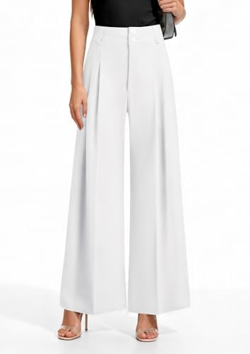 PRETTYGARDEN Women's High Waisted Wide Leg Dress Pants