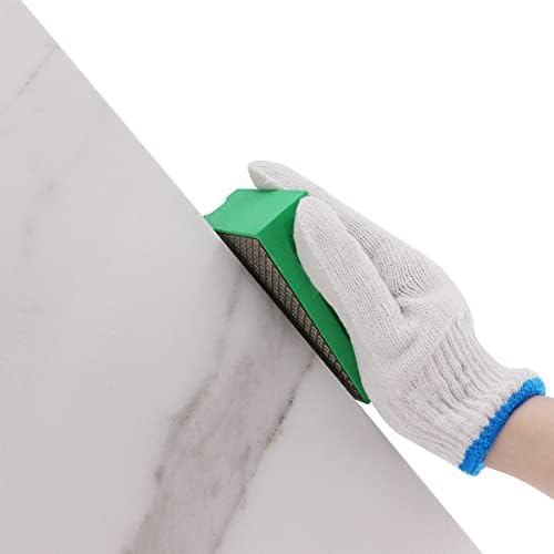 Diamond Hand Polishing Pads Foam Back Sanding Blocks for Sanding Ceramics Glass Tile Concrete Stone Marble Granite Grit 400