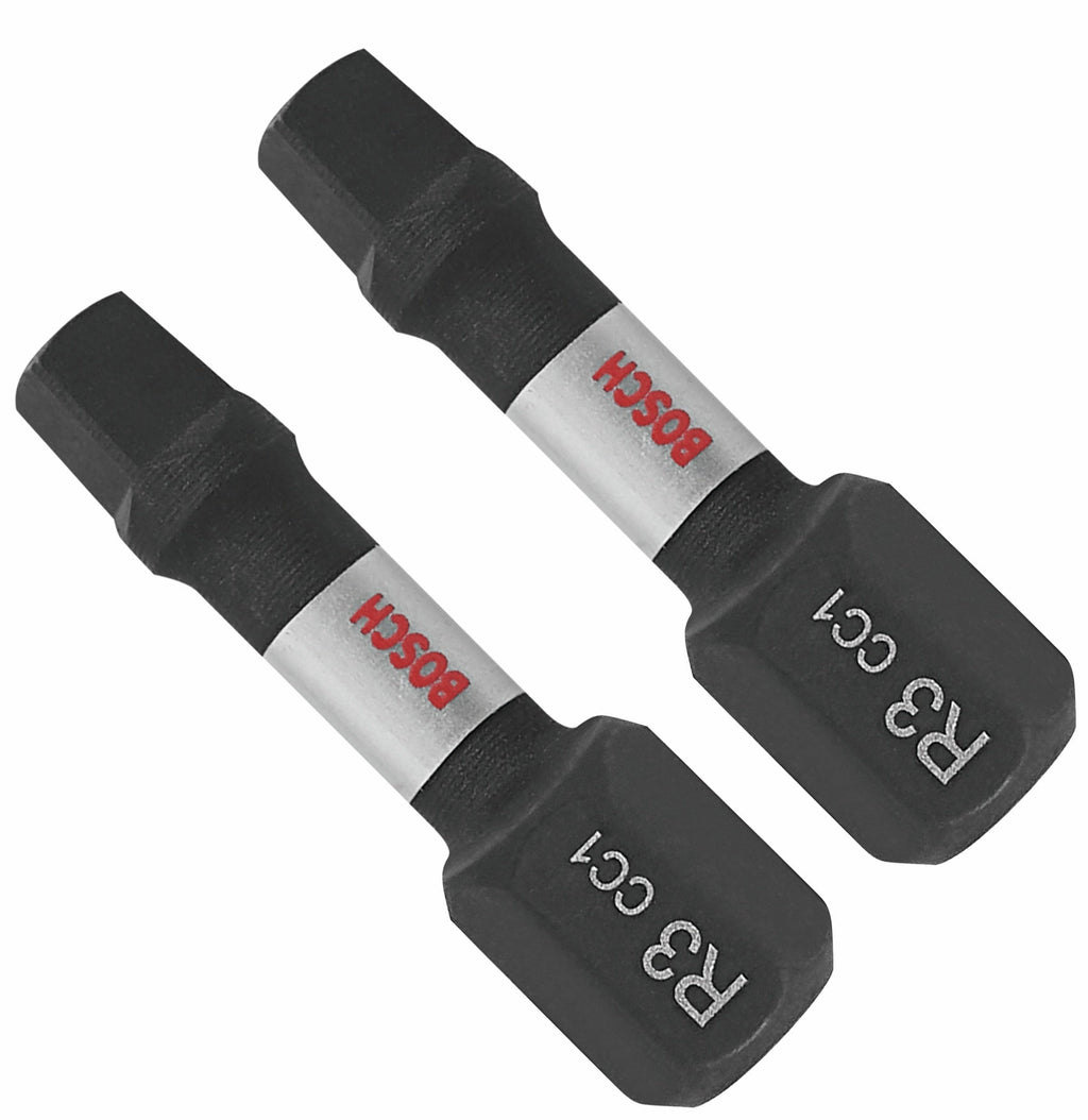BOSCH ITDSQ3102 2 pc. Driven 1 In. Impact Square #3 Insert Bits
