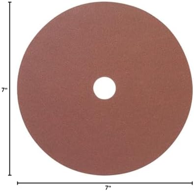 Mercer Industries 304120-7" x 7/8" Aluminum Oxide Resin Fiber Discs, 120 Grit (25 pack)
