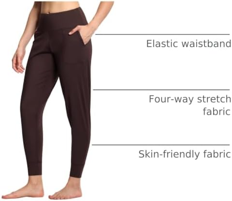 THE GYM PEOPLE Women's Workout Joggers Pants Lightweight Lounge Leggings