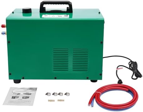 TIG Welding Water Cooler,18L Welder Torch Water Cooling System,110V 370W Welder Torch Water Cooler,7L-9L/min Rated Water Flow with Flow Alarm (18L)